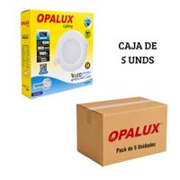 Spot Dicroico LED Empotrable Opalux 12W Luz Blanca - Pack de 5 Unidades