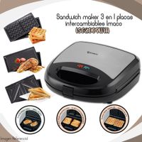 Sandwich maker 3 en 1 Imaco - ISG2009WM.