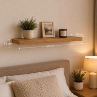 Repisa Flotante para Sala Panela 60x20 x 1.8 cm de Melamina