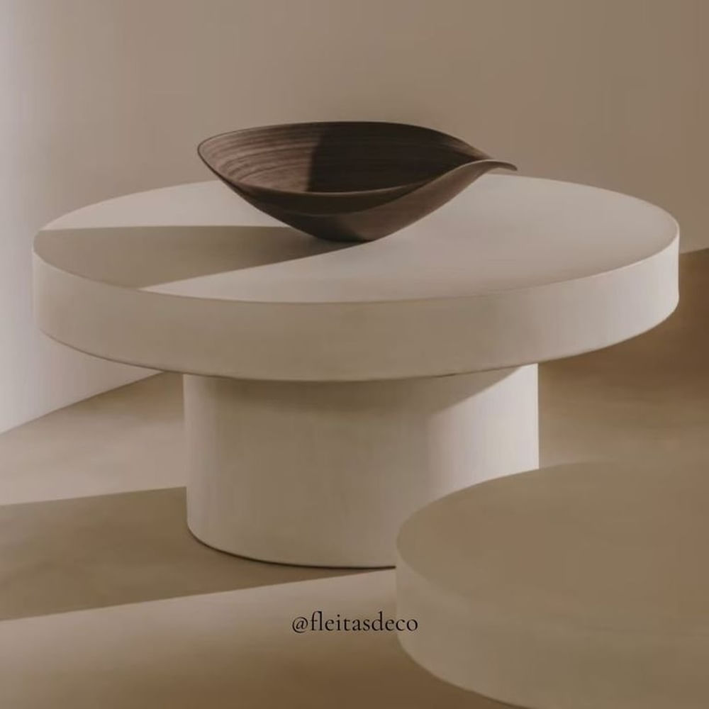 MESA DE CENTRO CLEF MICROCEMENTO Gris