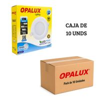 Spot Dicroico LED Empotrable Opalux 12W Luz Blanca - Pack de 10 Unidades