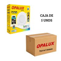Spot Dicroico LED Empotrable Opalux 10W Luz Tricolor - Pack de 5 Unidades