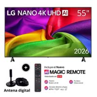 Televisor LG 55"" NANO 4K UHD AI Smart TV 55NU800BPSB  + Antena Digital