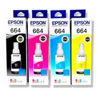 Pack de Titna Epson T664 Negro, Cian, Magenta, Amarillo