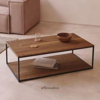 MESA DE CENTRO GAROTA DE MDF ENCHAPADO