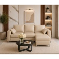 Sofá Wayra Beige Banqueta Multifuncional