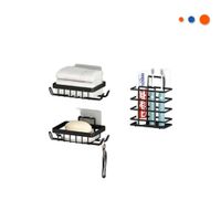 Organizador Esquinero Multiuso 5 Piezas Negro para Orden Diario en Casa Y Regalo Sticker