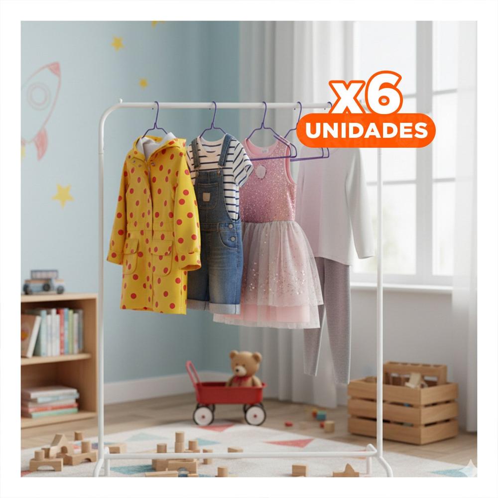Pack6 Organizador para Guardar Vestidos Infantiles 10 Piezas 29x19cm Morado Y Papel Regalo