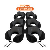 Pack6 Protector de Cuello que Brinda Comodidad Extra Negro Y Regalo Sticker