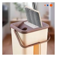 Trapeador Giratorio 360 con Balde Centrifugador Beige y Marron Limpieza Total Y notas