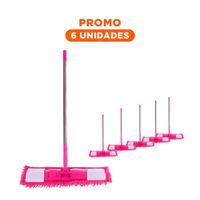 Pack6 Repuesto Rectangular de Microfibra Fucsia Suave y Resistente para Pisos Y Papel Regalo