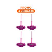 Pack4 Limpiador Giratorio para Piso con Autoexprimidor Integrado