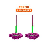 Pack2 Mopa Giratoria con Autoexprimidor para Limpieza Facil en Casa Y Regalo Sticker