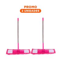 Pack2 Textil Rectangular de Microfibra Fucsia Suave y Resistente para Pisos Y Regalo Sticker