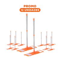 Pack12 Repuesto Rectangular de Microfibra Naranja Practico Limpieza General