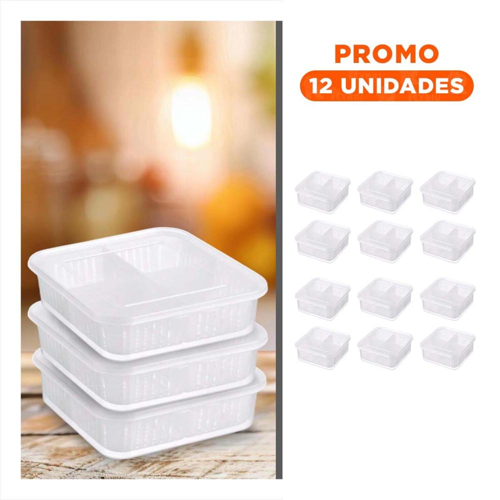 Pack12 Organizadores Escurridores Resistentes 4 en 1 Transparente Multiuso