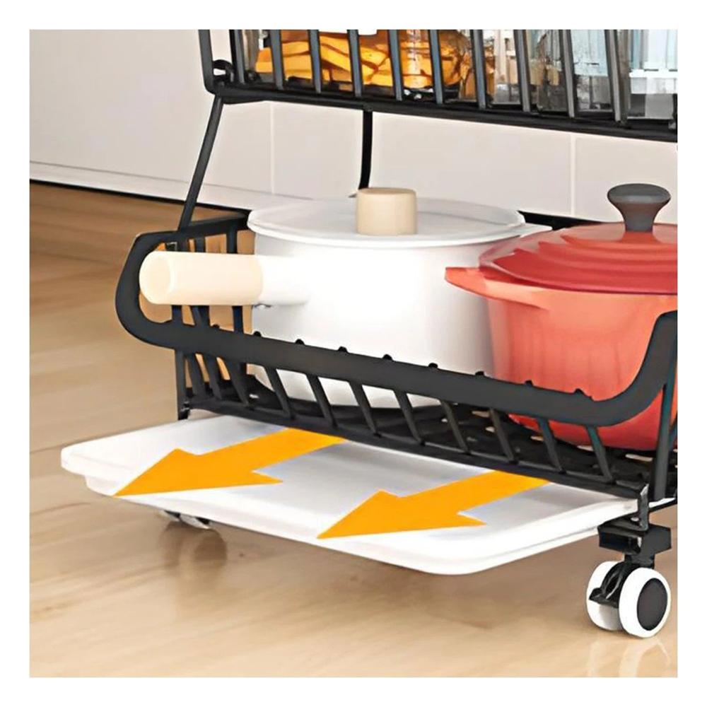 Cesta 4 Niveles Negro para la Gestion en Familia Real Linda Y Papel Regalo