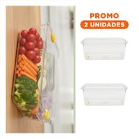 Pack2 Charola acrilico 30x20x16cm transparente con tapa ovalada organizacion Y Regalo Sticker