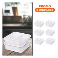 Pack6 Organizadores Escurridores Amplios 4 en 1 Transparente para Cocina Y Regalo Sticker