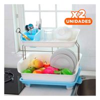 Pack4 Organizador de Vajilla Celeste de Gran Calidad para mucha Carga Y Papel Regalo