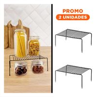 Pack2 Organizador Expandible Negro con 4 Patas de Metal para Gavinete YRegalo Sticker