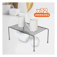 Pack12 Separador Compacto Expandible en Negro con 4 Patas Metalicas YRegalo Sticker
