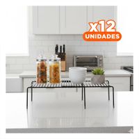 Pack12 Separador Modular Negro con 6 Patas de Metal y Sistema Ajustable YPapel Regalo