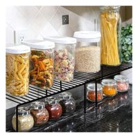 Rejilla Organizadora Negro con 4 Patas Metalicas y Formato Expandible Y notas