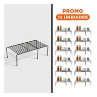 Pack12 Separador Practico para Gavinete Negro con 6 Patas y Cuerpo en Metal