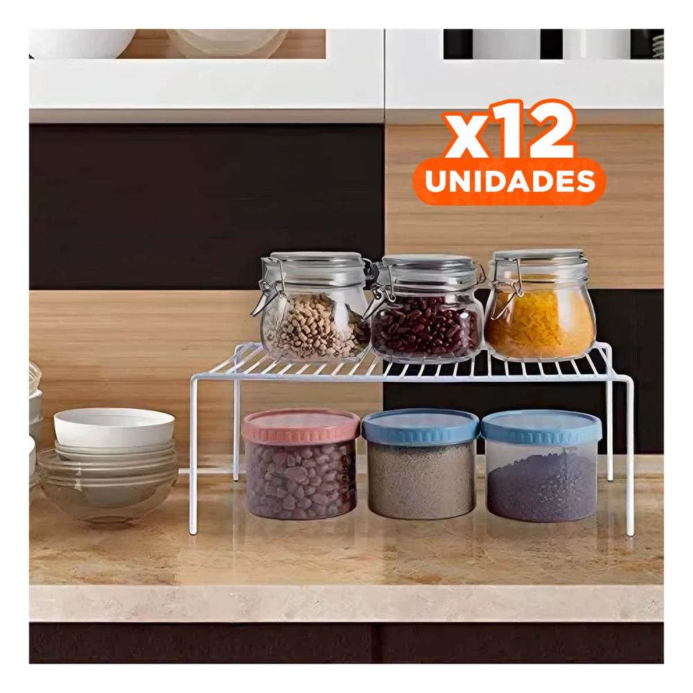 Pack12 Separador Compacto Expandible en Blanco con 4 Patas Metalicas YRegalo Sticker
