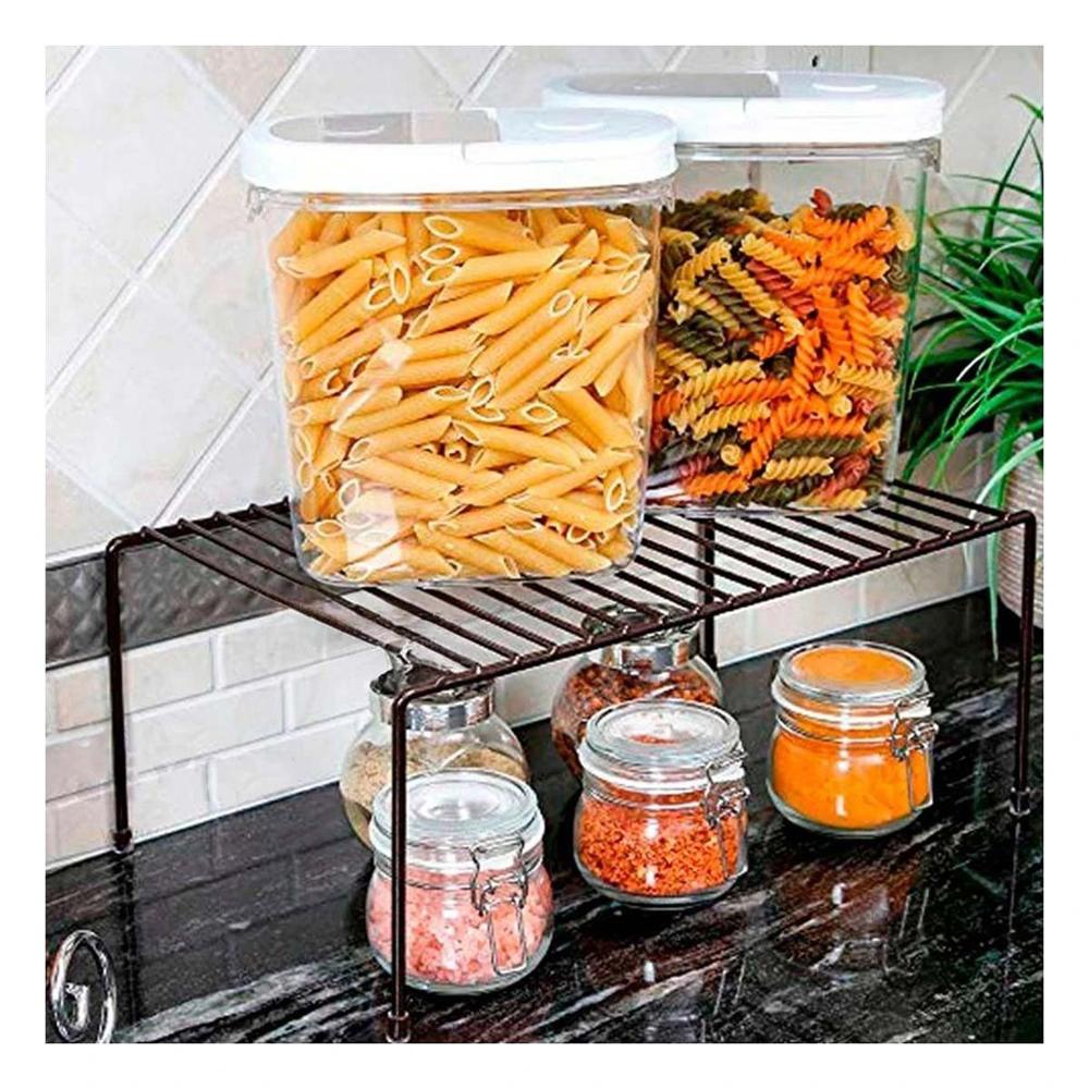 Rejilla de Organizacion Negro en Metal con Sistema Expandible y 4 Patas Firmes YPapel Regalo