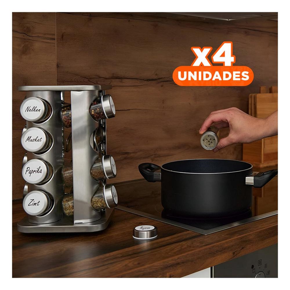 Pack4 Articulo de Cocina 16 Frascos para la Limpieza en su Domicilio Real Y Regalo Sticker
