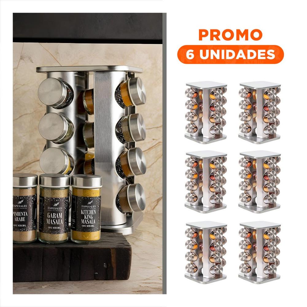 Pack6 Articulo de Cocina 16 Frascos para un Uso Dinamico en su Hogar Real Y Regalo Sticker