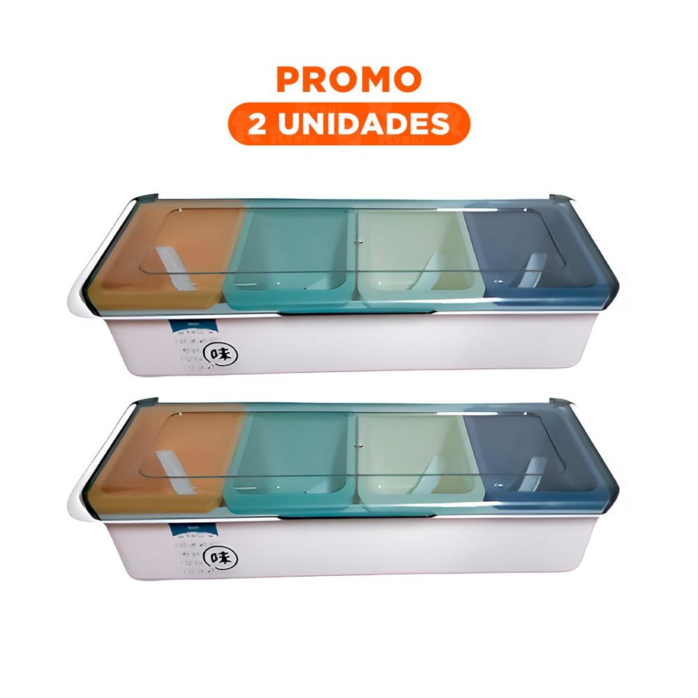 Pack2 Tarros 4 Envases de Cocina con Cucharitas para Comida Casera YRegalo Sticker