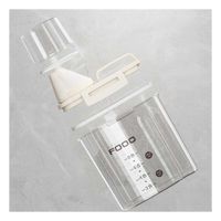 Envase con Boquilla Tapa y Asa de 1L en Color Crema para Uso Diario YPapel Regalo