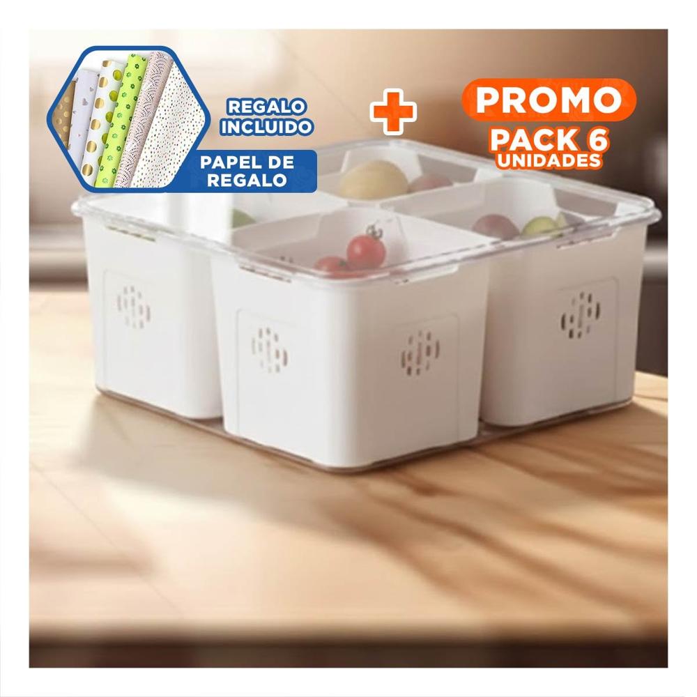 Pack6 Soporte con 4 Bandejas Escurridoras Transparente de Plastico y Bandeja Inferior