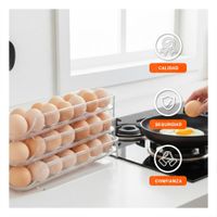 Dispensador Transparente Para Huevos Apilable 3 Niveles Cocina Hogar