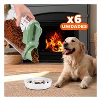 Pack6 Recipiente con Boquilla Tapa y Asa 2.5L Comodo para Almacenar Liquidos