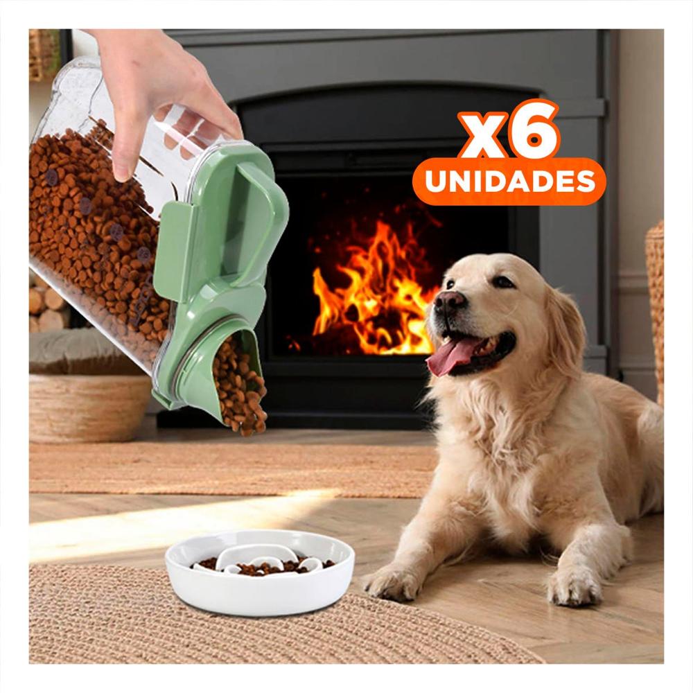 Pack6 Recipiente con Boquilla Tapa y Asa 2.5L Comodo para Almacenar Liquidos