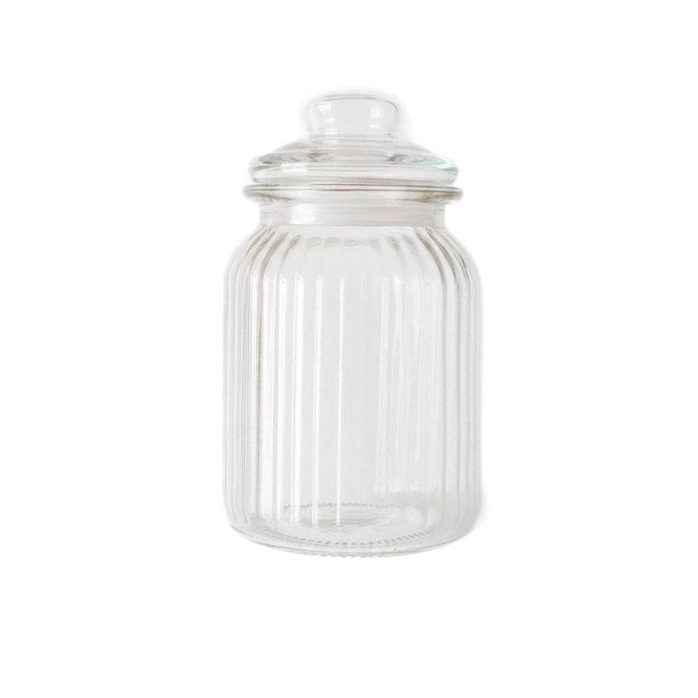 Envase de Cocina 1020ml Transparente a Rayas para sus Cereales Hoy YRegalo Sticker
