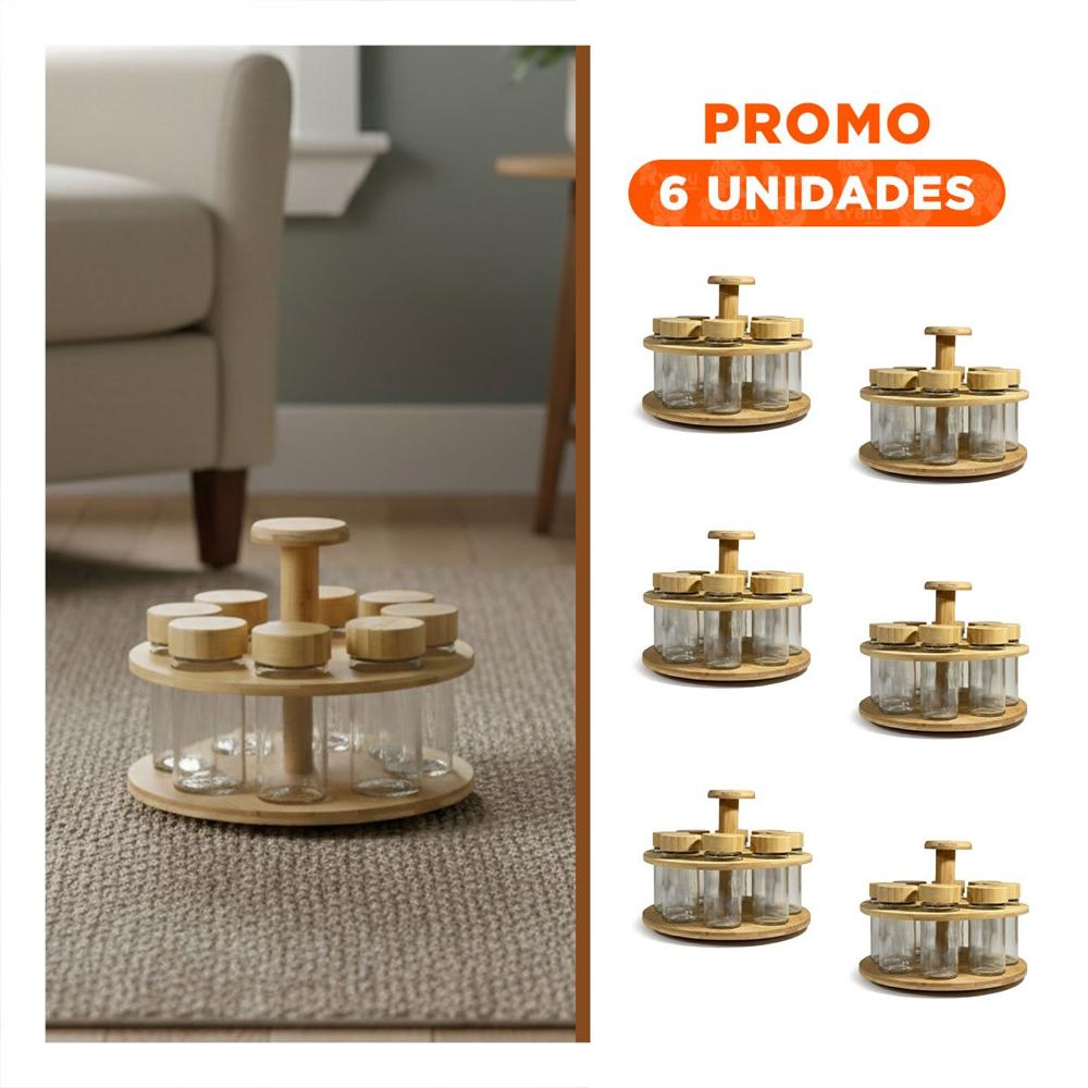 Pack6 Recipiente con 8 Frascos que Facilita Preparar Comidas YRegalo Sticker