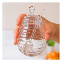 Frasco 450ml para Mesa en Vidrio Transparente con Palo de Miel Y notas