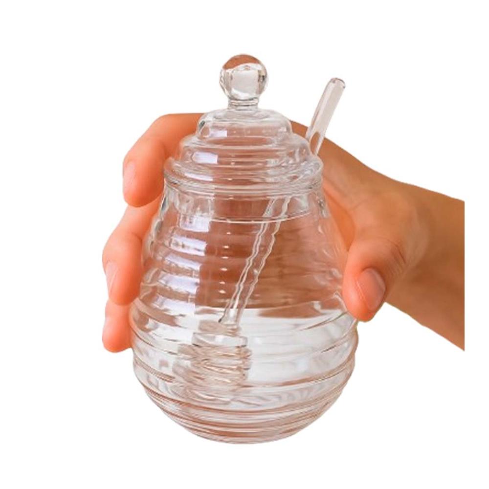 Frasco en Vidrio con Palo de Miel para Mesa Capacidad 450ml YRegalo Sticker