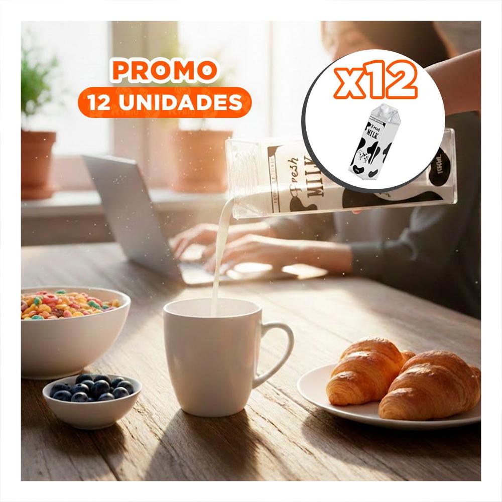 Pack12 Jarra de Liquidos Negro Transparente con Tapon Negro de gran Calidad YPapel Regalo