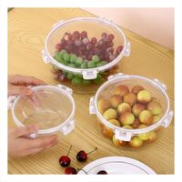 Recipientes Circulares Hermeticos para Conservacion en Cocina Transparente