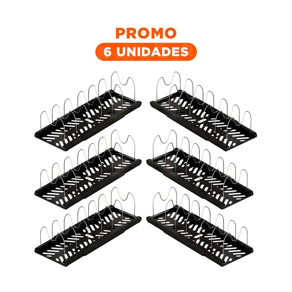 Pack6 Estante Protector para Mesa y Guardado de Ollas Tapas y Sartenes YRegalo Sticker