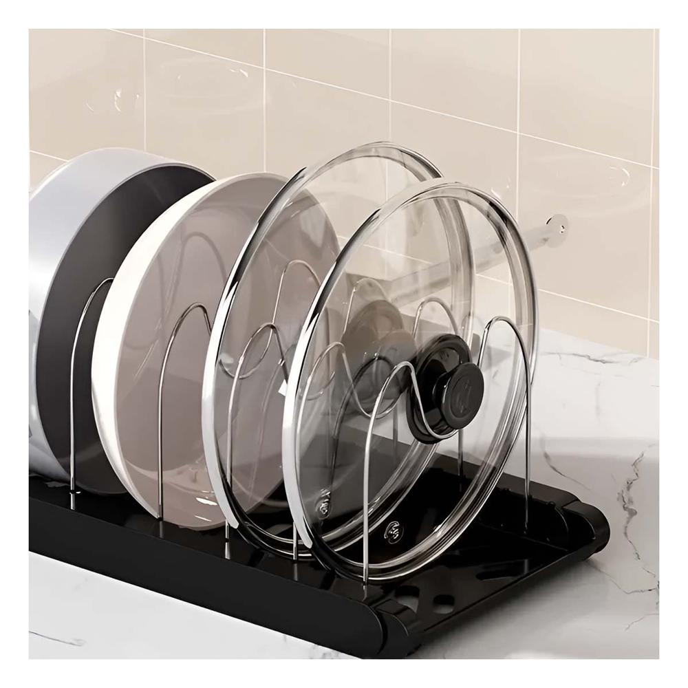 Soporte Protector para Tapas Ollas y Sartenes y Preparacion Diaria Y notas