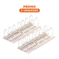 Pack2 Base Organizador para Cocina y Tapas Ollas y Sartenes Blanco Uso Diario YRegalo Sticker