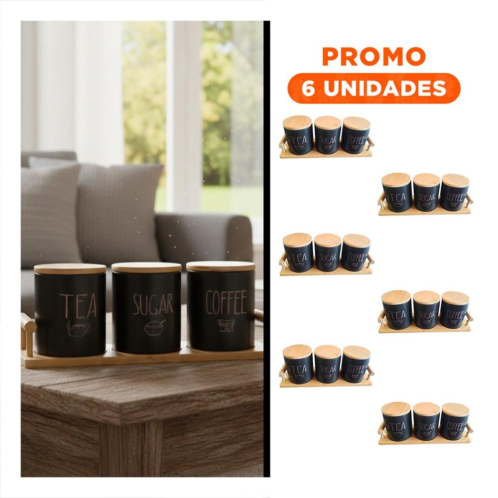 Pack6 Estante Portacontenedores con Tapa para Uso Diario y Guardar Condimentos Y  Regalo Sticker