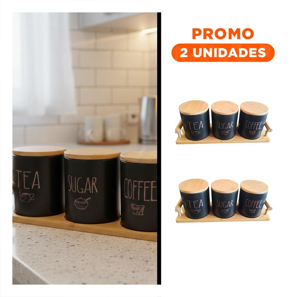 Pack2 Soporte de Contenedores con Tapa para Uso Diario en Cocina Y Regalo Sticker